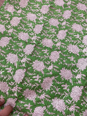 Indian Cotton Block Print Fabric by the Yard -Sewing and Quilting Fabric - Rohiyaan